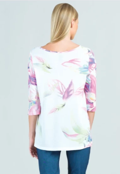 Tops Clara Sun Woo Watercolor Floral Mesh Tunic 4 Tops Clara Sun Woo Watercolor Floral Mesh Tunic