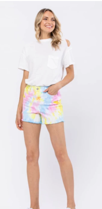 Judy Blue Kylie Tie-Dye Shorts 4 Judy Blue Kylie Tie-Dye Shorts