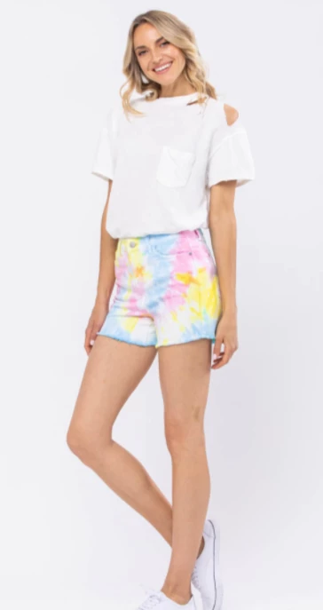 Judy Blue Kylie Tie-Dye Shorts 5 Judy Blue Kylie Tie-Dye Shorts