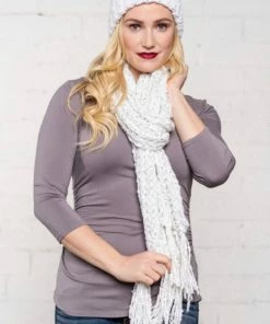 Paparazzi Scarf & Beanie Set - White