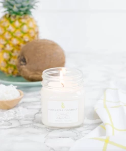 Antique Candle Co Pineapple Coconut 8 Oz Candle Antique Candle Company