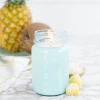 Antique Candle Co Antique Candle Company Pineapple Coconut 16 Oz Blue Jar Candle