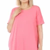 Zenana Curvy Everyday Tee - Pink