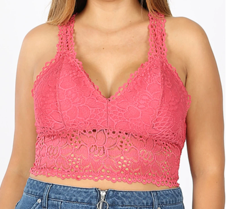 Zenana Cassie Bralette - Rose 3 Zenana Cassie Bralette - Rose