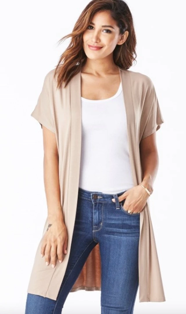 Emma's Closet Cardigans/Sweaters Emma's Cardi - Taupe 3 Emma's Closet Cardigans/Sweaters Emma's Cardi - Taupe