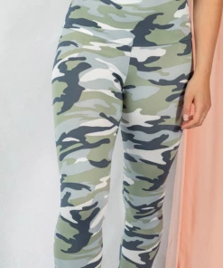 White Birch Bottoms Work It Out Leggings - Sage