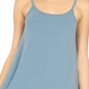 Zenana Curvy Reversible Tank - Blue/Grey 1 Zenana Curvy Reversible Tank - Blue/Grey