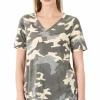 Zenana Camo Tee - Grey Tops 1 Zenana Camo Tee - Grey Tops