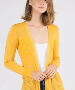 Dreamers Cardigans/Sweaters Look At Me Cardi - Mustard