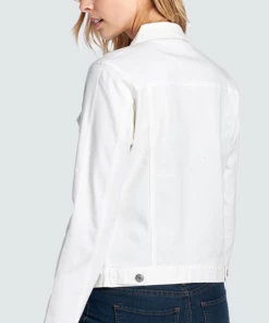 Blue Age Every Day Denim Jacket - White Outerwear