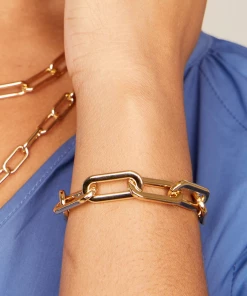 Zenzii Link Bracelet - Matte Gold