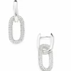 Jewelry Zenzii Crystal Link Drop Earring - Rhodium