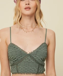 Listicle Apparel Go Anywhere Bralette - Dark Sage