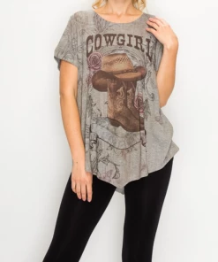 Origami Tops Cowgirl Top