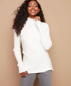 Charlie B Turtle Neck - Cream