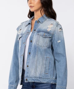 Sneakpeek Peek Denim Jacket - Light Apparel