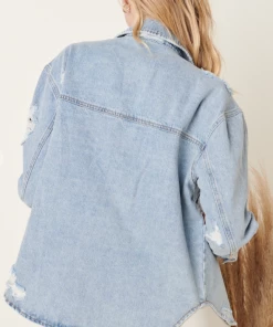 Mitto Shop Denim Shirt Jacket - Medium Denim Apparel