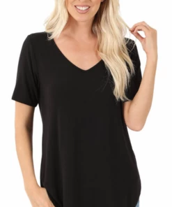 Zenana Daily Dose V - Black (S-3X) Basics