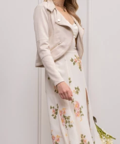 Blu Pepper Suede Jacket - Khaki Apparel