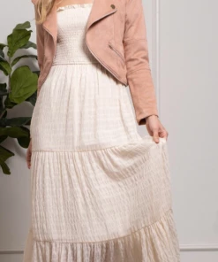 Blu Pepper Apparel Suede Jacket - Light Sienna