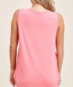 Staccato Cameron Tank - Coral