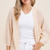 Staccato Apparel Living In Color Cardi - Oatmeal