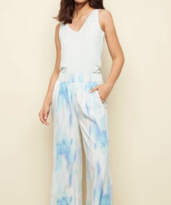 Apparel Charlie B Printed Palazzo - Mint