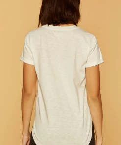 Thread & Supply White With Navy Stripes Top