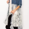 Origami Apparel Denim Shirt & Lace Duster