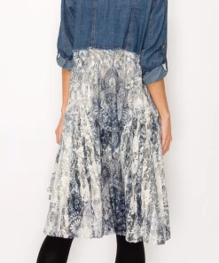 Origami Apparel Denim Shirt & Lace Duster