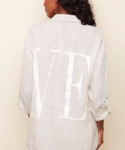 Charlie B Button-Down LOVE Tunic Apparel