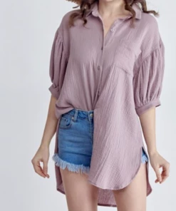 GeeGee Curvy Breezy Day - Purple Apparel