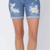 Judy Blue Savannah Destroyed Shorts Apparel