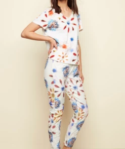 Charlie B Flower Printed Tee - Multicolor