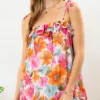 Blu Pepper Happy Flower Mini Dress Apparel