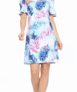 Aryeh Savannah Cold Shoulder Dress (S-XL) Apparel