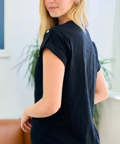 Doe & Rae Go To Top - Black (S-3X) Apparel