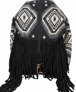 Scully Handbags Skully Leather Fringe Backpack