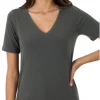 Zenana Tops Basic V-Neck - Ash Grey (S-3X)