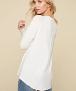Charlie B Raglan Top - Ecru Tops