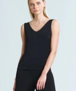 Clara Sun Woo V To Round Neckline Tank