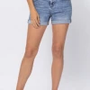 Judy Blue Jeans Judy Blue Cheyenne 2-Tone Yoke Shorts (S-3X) Apparel