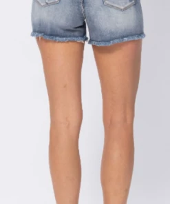 Judy Blue Isabella Button Fly Shorts (S-3X)