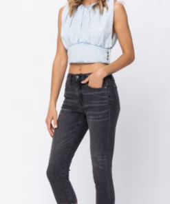 Judy Blue Gracie Capri (3-15 & 14W-18W) Apparel