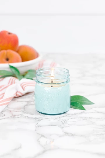 Antique Candle Co Georgia Peach 8 Oz Blue Jar Candle Antique Candle Company 3 Antique Candle Co Georgia Peach 8 Oz Blue Jar Candle Antique Candle Company