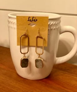 LeLa's Boutique Dark Stone Earrings Jewelry