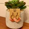 LeLa's Boutique Jewelry Peach Fan Earrings