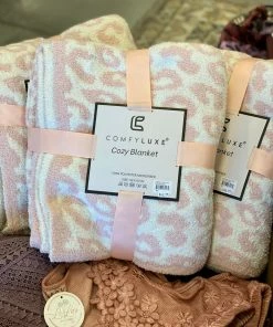 Wona Leopard Blanket - Pink