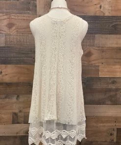 Origami Tops All Lace Tunic - Beige 7 Origami Tops All Lace Tunic - Beige
