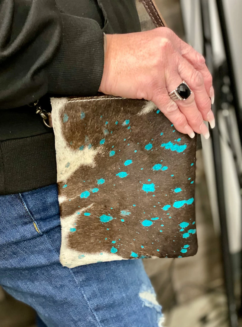 American Darling Elena (Chocolate/Teal) Handbags 3 American Darling Elena (Chocolate/Teal) Handbags